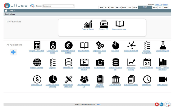 Database Application Builder module screen