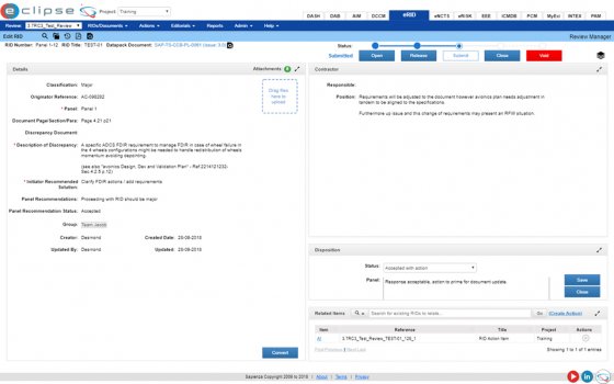Review Items of Discrepancy module screen