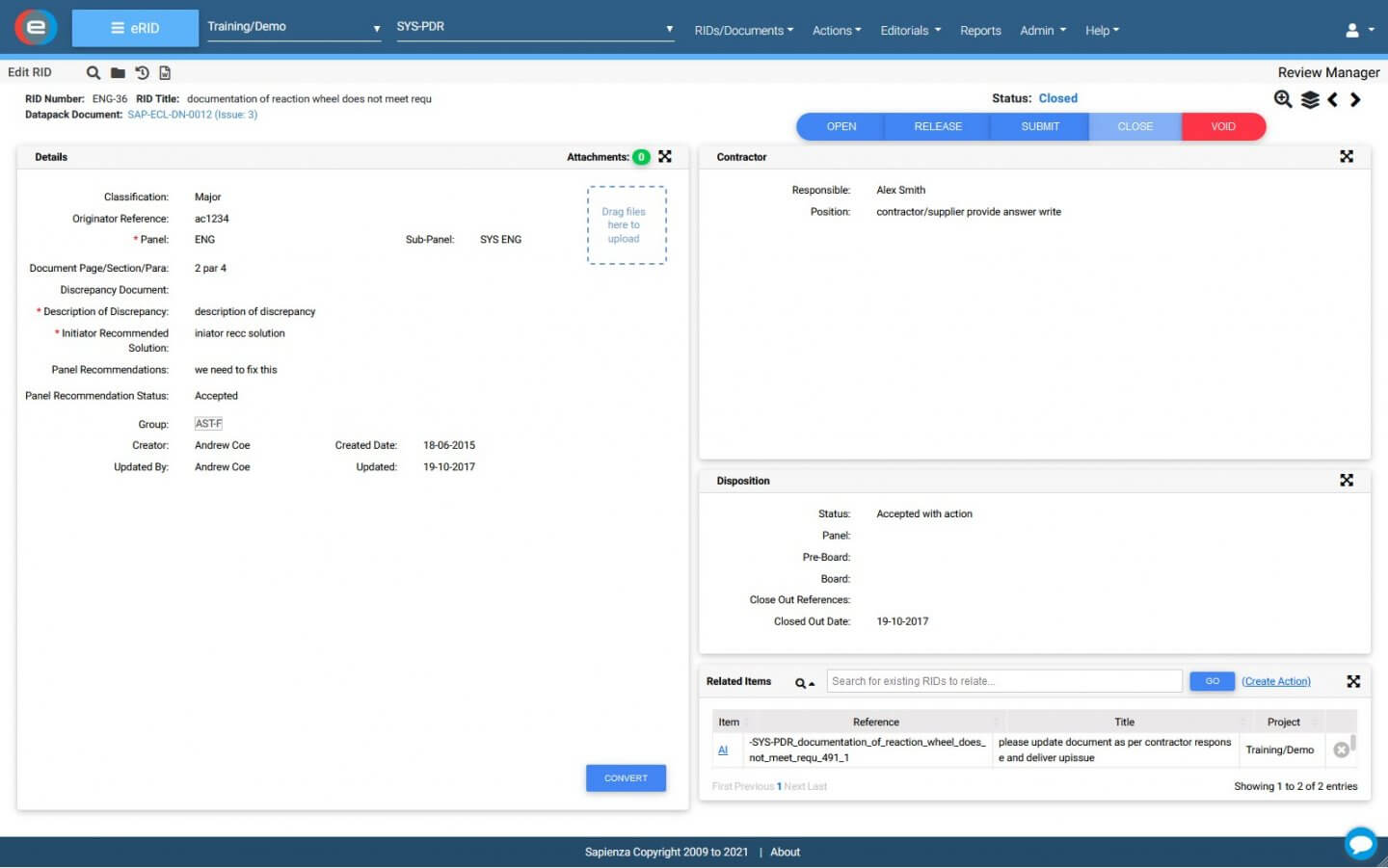 Technical Review System - ECLIPSE Suite