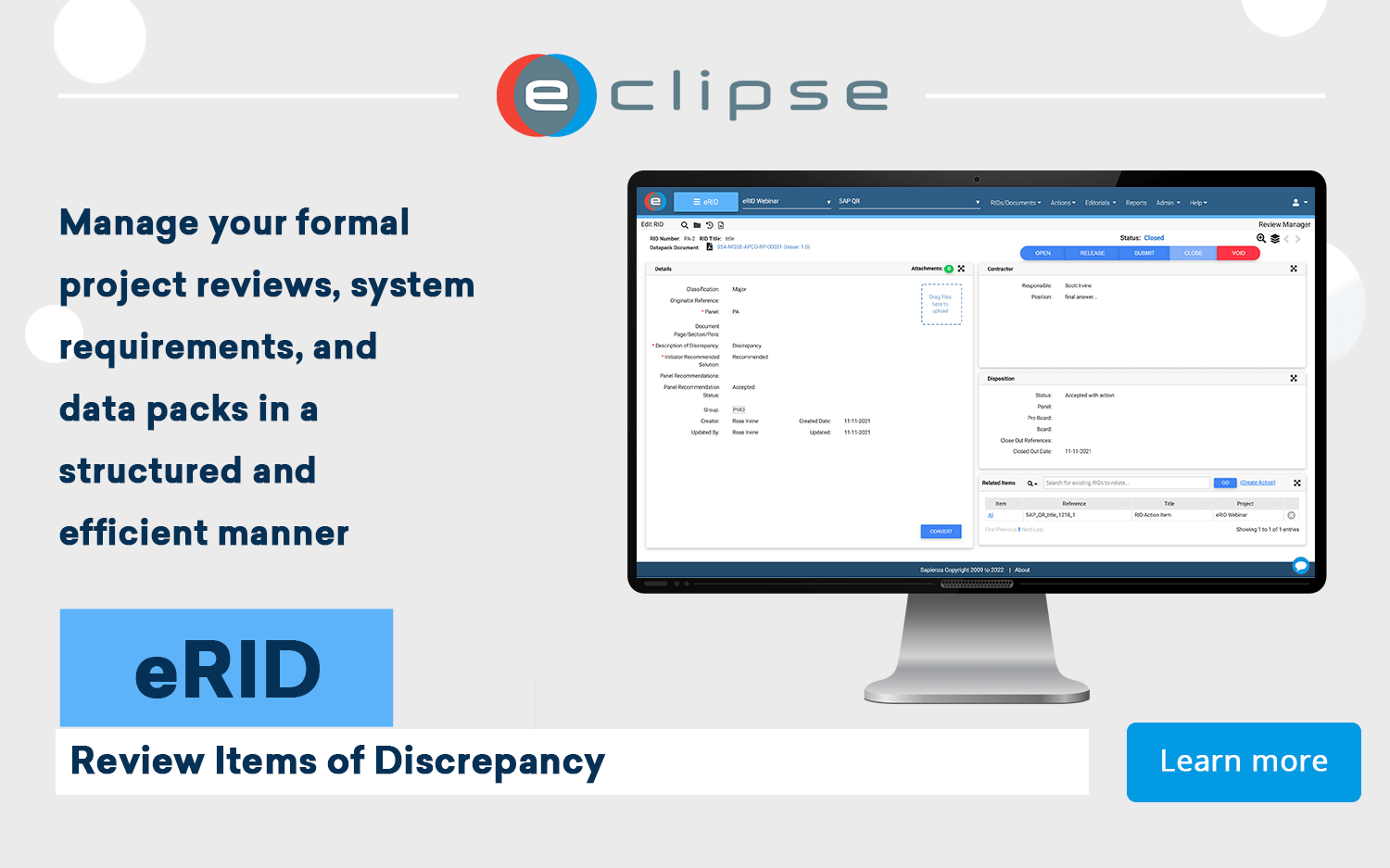 Review Items of Discrepancy