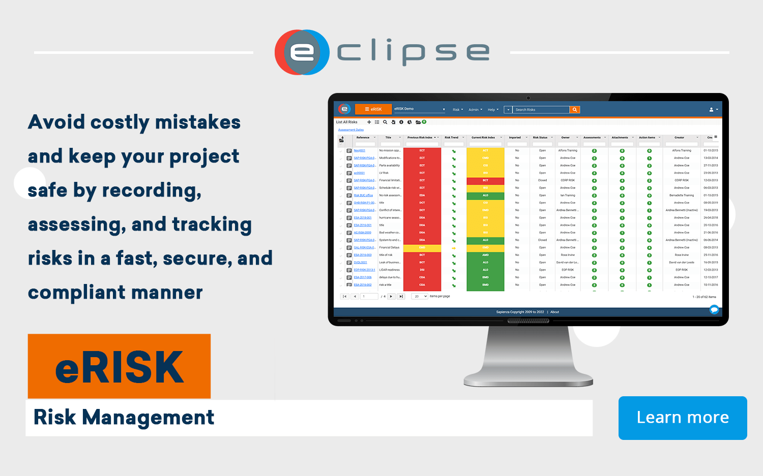 eRISK: Risk management