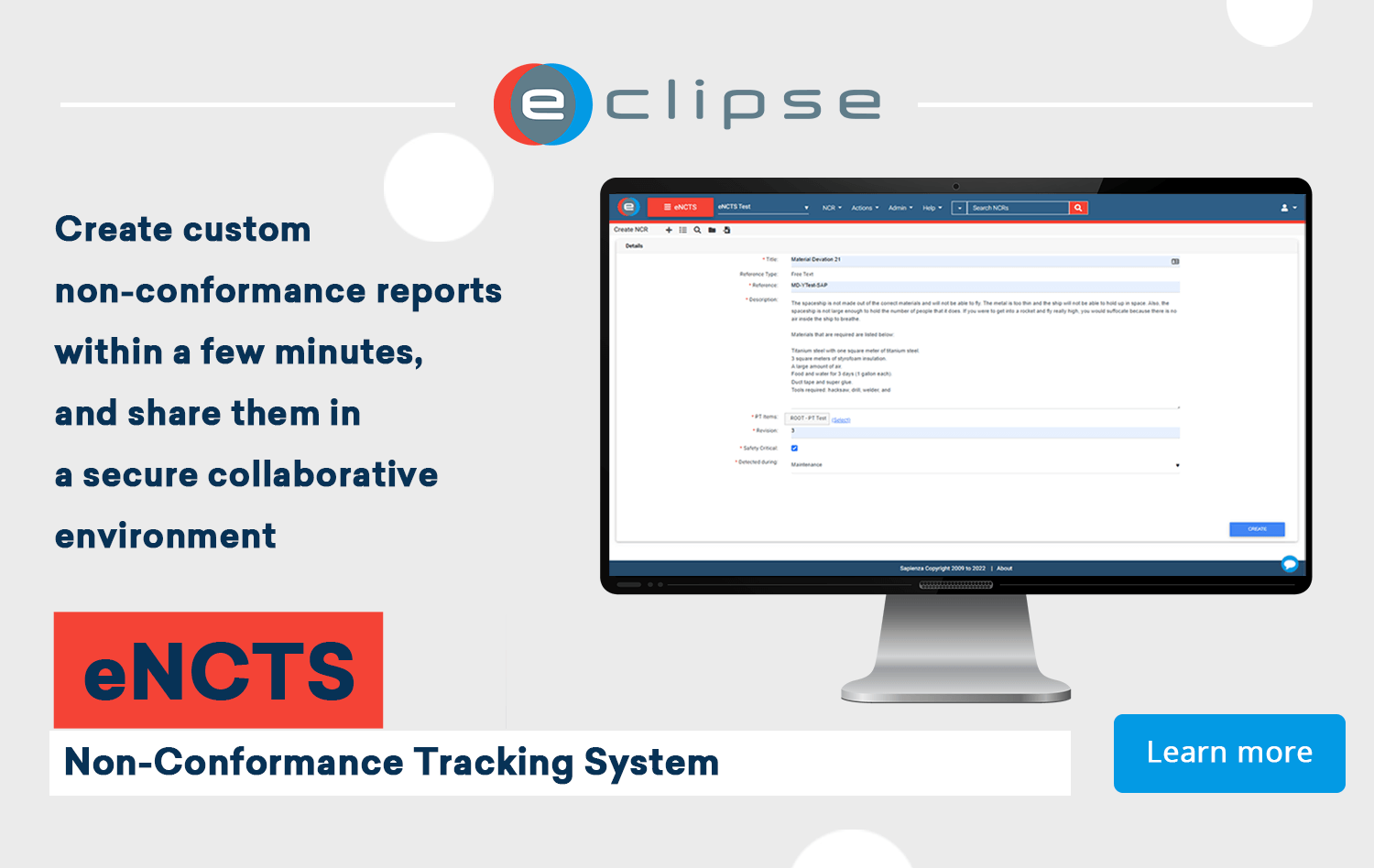 Non-Conformance Report